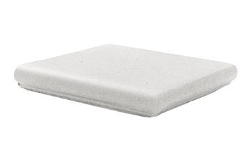 Клинкерная плитка Natura 012 White ступень флорентийская угловая R11 330x330x18 Canada Gres