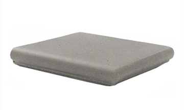 Клинкерная плитка Natura 013 Grey ступень флорентийская угловая R11 330x330x18 Canada Gres