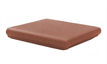 Клинкерная плитка Natura 018 Red ступень флорентийская угловая R11 330x330x18 Canada Gres