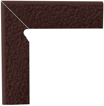 Клинкерная плитка Natural Brown Duro Цоколь левый (В+А) 30x8,1 Paradyz