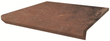 Клинкерная плитка Scandiano Rosso Kapinos Stopnica Prosta B1a 30x33 Paradyz