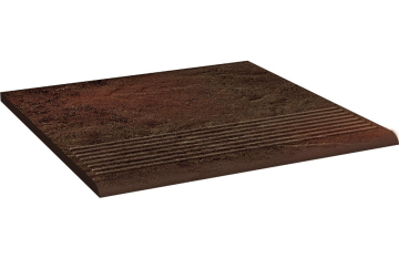 Клинкерная плитка Semir Brown Stopnica Prosta B1a 30x30 Paradyz