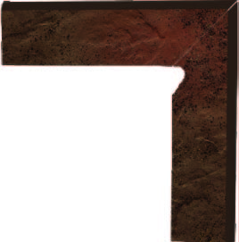 Клинкерная плитка Semir Brown Цоколь правый (B+A)30х8,1 Paradyz