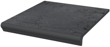 Клинкерная плитка Semir Grafit ступень простая с носиком структурированная 30x33 Paradyz