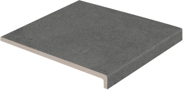 Клинкерная плитка Ступень Essenza Recto Grafite С-3 33x33 Exagres