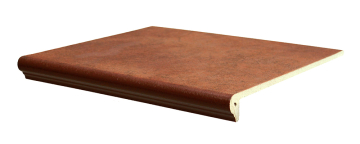 Клинкерная плитка Ступень флорентийская 114 Cognac Braun 36x32x9,5 Interbau