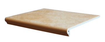 Клинкерная плитка Ступень флорентийская Gold Braun 36x32x9,5 Interbau