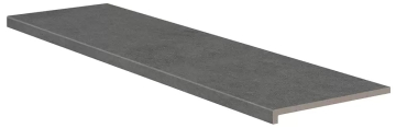 Клинкерная плитка Ступень фронтальная Essenza С-3 Grafite Rect 33x120 Exagres