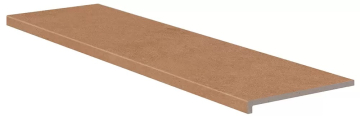 Клинкерная плитка Ступень фронтальная Essenza С-3 Rust Rect 33x120 Exagres