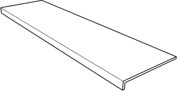 Клинкерная плитка Ступень фронтальная Petra Ocre Recto Anti-Slip 30x150 Gres de Aragon