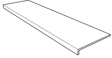 Клинкерная плитка Ступень фронтальная Selena Anti-Slip Rect. Blanco 31,5x120 Gres de Aragon