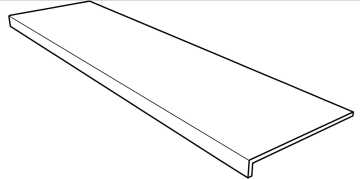 Клинкерная плитка Ступень фронтальная Tibet Anti-Slip Rect. Antracita 31.5x120 Gres de Aragon