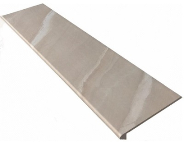 Клинкерная плитка Ступень фронтальная Tibet Smooth Round. Beige 33x120 Gres de Aragon