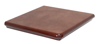 Клинкерная плитка Ступень угловая 114 Cognac Braun 32x32x9,5 Interbau