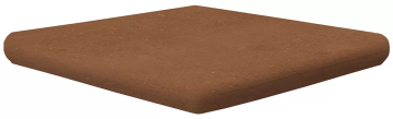 Клинкерная плитка Ступень угловая Portland ML С-3 Lava 33x33 Exagres
