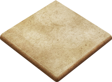Клинкерная плитка Ступень угловая Rounded Stair-tread Corner Beige 33*33 Gres de Aragon
