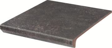 Клинкерная плитка Viano Antracite Kapinos Stopnica Prosta 30х33 Paradyz