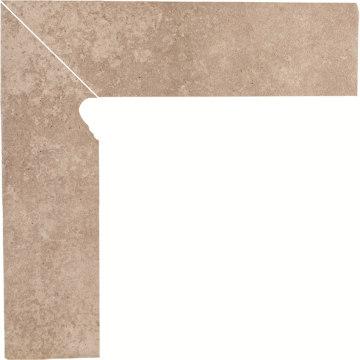 Клинкерная плитка Viano Beige Плинтус/цоколь левый 2-х элем MAT 30х8,1 Paradyz