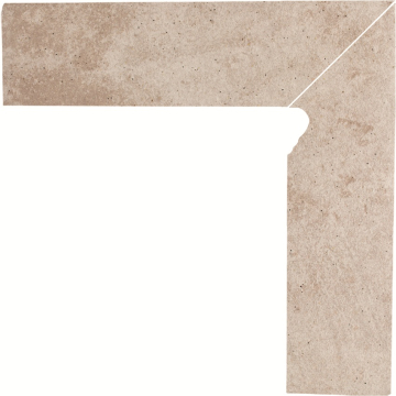 Клинкерная плитка Viano Beige Плинтус/цоколь правый 2-х элем MAT 30х8,1 Paradyz