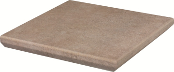 Клинкерная плитка Viano Beige Ступень угловая с капиносом MAT 33х33 Paradyz