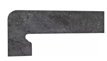 Клинкерная плитка Zanguin METALICA BASALT IZQUIERDA левый 39.5x17.5 Exagres