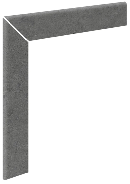 Клинкерная плитка Zanquin Ingletado Recto Essenza Grafite R9 596х596х11 Exagres