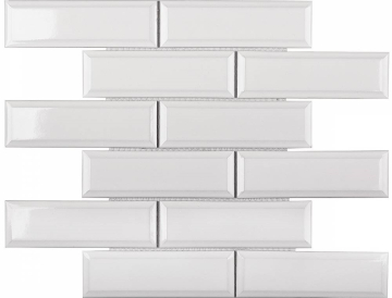 KM82895 Мозаика Metro White Glossy 4.5х14.5 28.7х29.5х6.5 StarMosaic