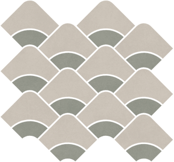 KMD2HID006BR Мозаика Декор Таделакт наборный серый светлый, зелёный светлый матовый обрезной 30x28x0,9 Kerama Marazzi
