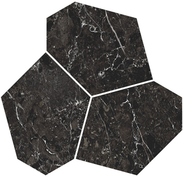 KMD2HID028GR Керамогранит Декор Марсель наборный чёрный матовый обрезной 26,5x25,5x0,9 Kerama Marazzi