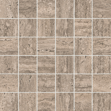 KMD2MSA010GR Мозаика Декор Про Травертин мозаичный бежевый тёмный матовый обрезной 30x30x0,9 Kerama Marazzi