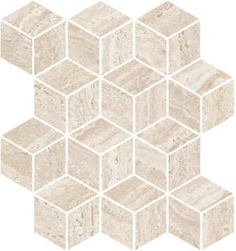 KMD2MSM015BR Мозаика Декор Про Травертин мозаичный бежевый светлый матовый обрезной 34,5x37x0,9 Kerama Marazzi