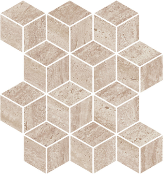 KMD2MSM016BR Мозаика Декор Про Травертин мозаичный бежевый матовый обрезной 34,5x37x0,9 Kerama Marazzi