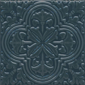 KMD3STA004BN Плитка Декор Фес бирюзовый тёмный глянцевый 15x15x0,77 Kerama Marazzi