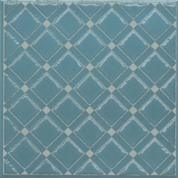 KMD3STA016GN Плитка Декор Бахия 1 бирюзовый глянцевый 9,8x9,8x0,7 Kerama Marazzi