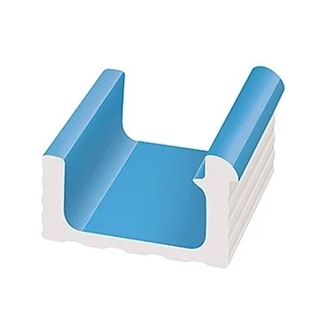 KP101 Керамогранит Переливной лоток керамический Light Blue 24x24,5 Serapool