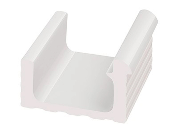 KP103 Керамогранит Переливной лоток керамический White 24x24,5 Serapool