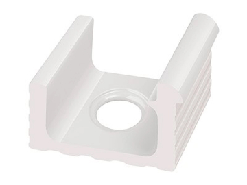 KP123 Керамогранит Переливной лоток керамический со сливом White 24x24,5 Serapool