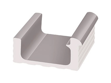 KP209.1 Керамогранит Переливной лоток керамический Grey 29x24,5 Serapool