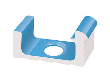 KP261 Керамогранит Переливной лоток керамический 1/2 часть со сливом Light Blue 29x12 Serapool