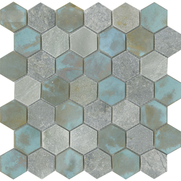 L'Antic Colonial L241715271 Мозаика Worn Hexagon Verdigris 30x30,5 L'Antic Colonial