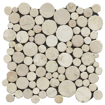 L'Antic Colonial Мозаика L154201521 Paradise Round Stone Blanco 31,5x31,5 L'Antic Colonial