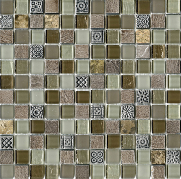 L'Antic Colonial Мозаика L242521741 Tecno Glass Country 2.1x2.1 G-522 29,6x29,6x0,8 L'Antic Colonial