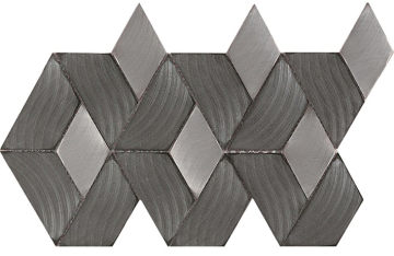 L'Antic Colonial Мозаика L244008771 Gravity Aluminium Braid Metal Titanium 35,8x23,7x0,4 L'Antic Colonial