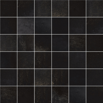 Land Porcelanico Мозаика LOOKBACK BLACK LAP MOSAICO 5х5 29.75x29.75 Land Porcelanico