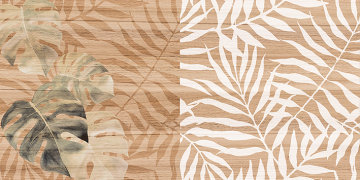 Laparet 08-01-15-2454 Плитка Organic коричневый узор 20х40 Laparet