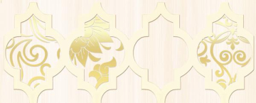 Laparet Плитка Бордюр Бухара золото бежевый 10х25 Laparet