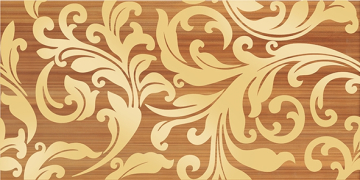 Laparet Плитка Декор Ампир бежевый темный 25х50 Laparet