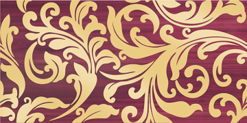 Laparet Плитка Декор Ампир бордовый 25х50 Laparet