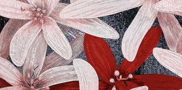 Laparet Плитка Декор Апрель бордовый-3 25х50 Laparet