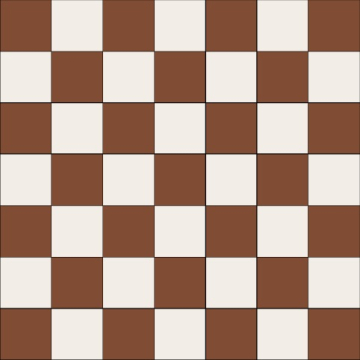 М6102/7103 Керамогранит Квадрат красный / Квадрат белый на сетке 330х330 Metlah.Store